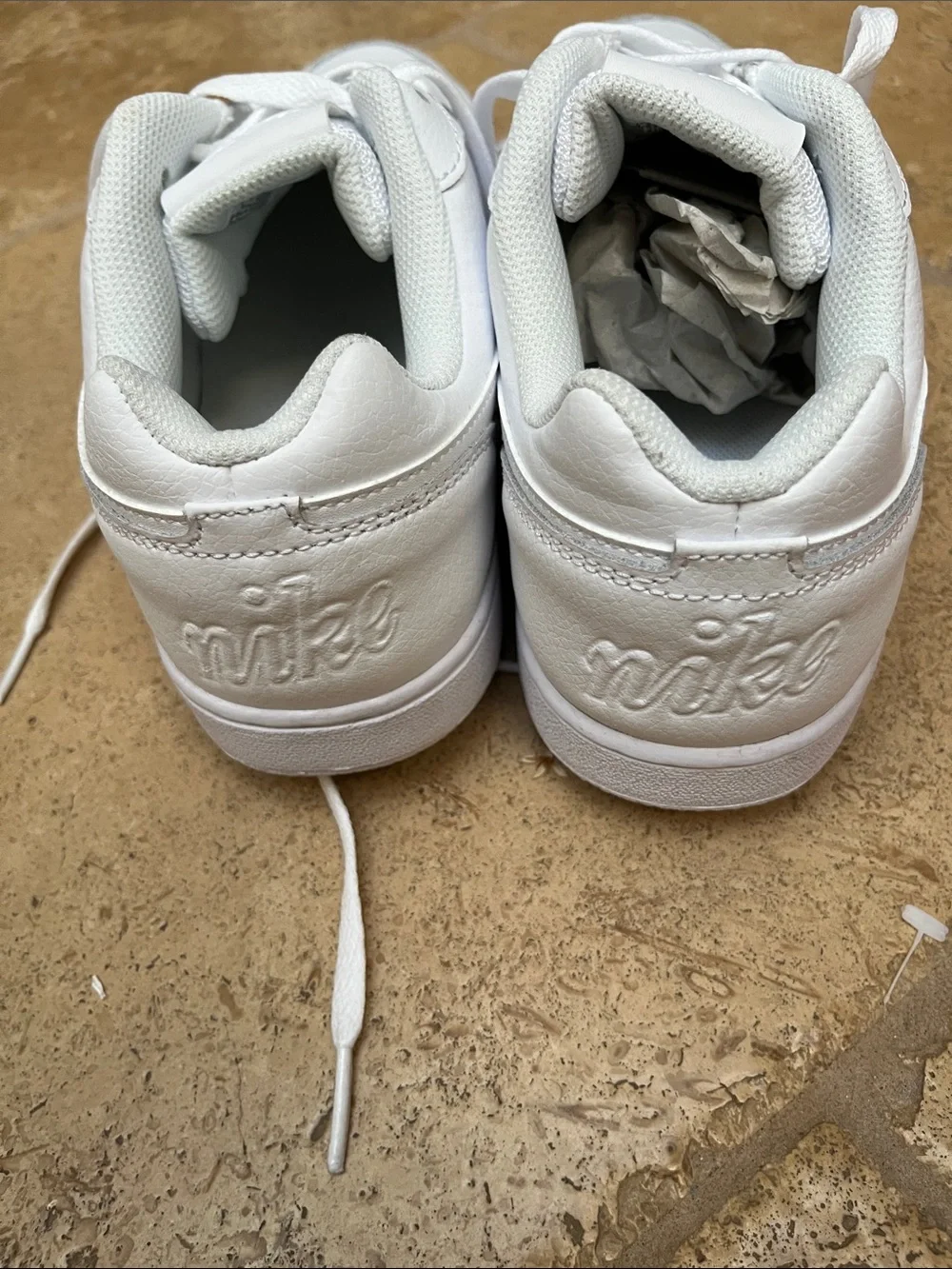 Nike Kids White Low-Top Sneakers - Classic All-White
